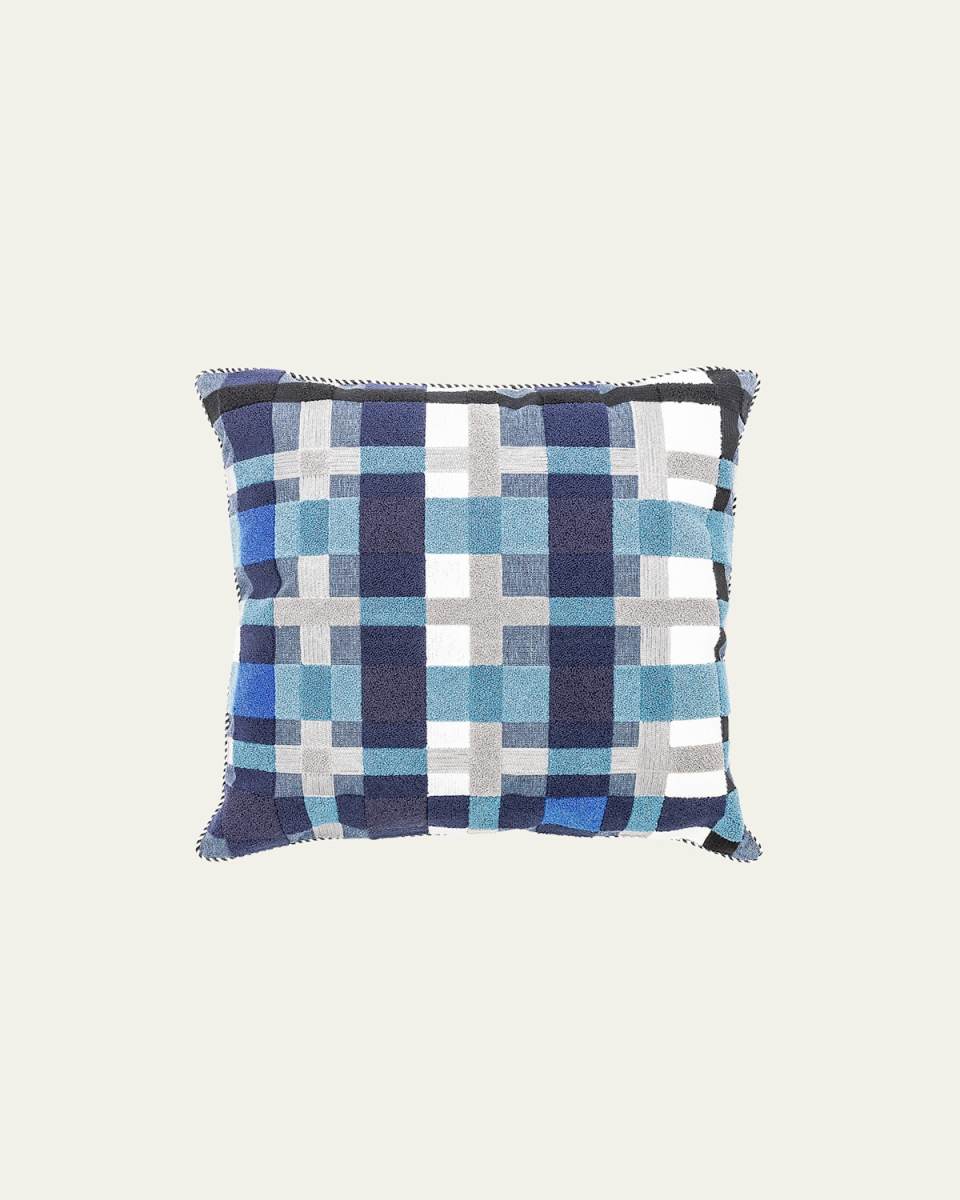 Boathouse Plaid Outdoor Pillow